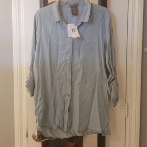 Denim long sleeve shirt